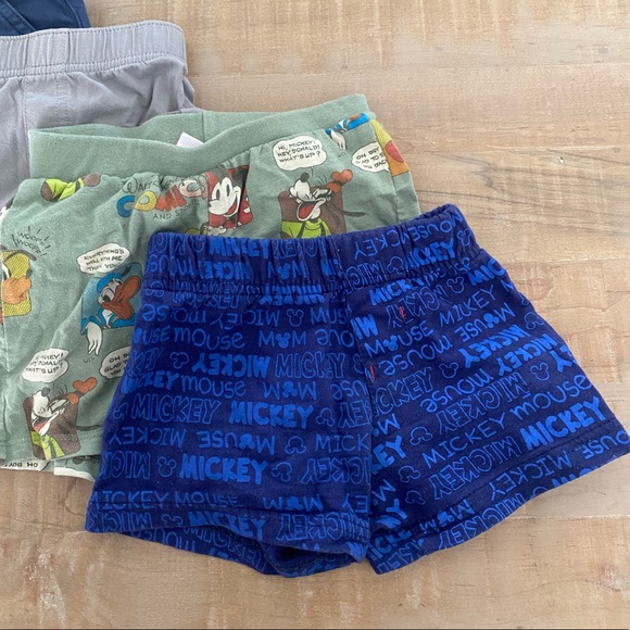 Set of 5 baby boy shorts navy khaki Mickey Mouse Disney baby Zara Calvin Klein - Picture 5 of 15